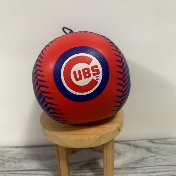 Vintage 1992 Good Stuff Sports Stuff Chicago Cubs Baseball Mini Vinyl Plush Ball - Picture 2 of 5